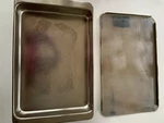 Revere Ware 4QT Stainless Steel Roaster Baking Pan 2523 With Rack And Lid. Fixed Price $125.00.