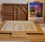Longaberger 1996 Gingerbread House Cookie Mold Country Cabin Pottery # 33090. Fixed Price $25.00.