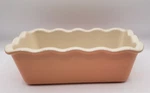 Emile Henry Loaf Pan Scalloped Ruffled Edge Baking 9"X 5" France Pale Peach. Fixed Price $26.99.
