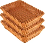 14 "bread Basket, Fruit Imitation Wicker Hand-woven Used. Fixed Price $37.79.