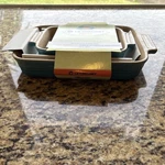 2 Le Creuset Rectangular Ceramic Poterie Baking Dish Caribbean New W/tag. Fixed Price $75.00.