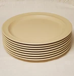 Thunder Group NS109T 9" Nustone Tan Round Dinner Plate-melamine- Set Of 8. Fixed Price $39.98.