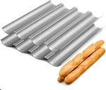 2 Pack Nonstick Perforated Baguette Pan 15" X 13" French Bread Baking 4 Wave. Fixed Price $29.52.