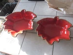 Temptations By Tara Old World Harvest/fall Leaf Shaped Bowls 2 Pc Set. Fixed Price $39.99.