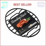 Gourmex Black, Oval Oven Roasting Rack With Integrated Feet Ideal For Cooking,. Fixed Price $26.65.