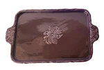 Tara At Home Dee-vine Purple Serving Tray Raised Grapevine Desing 13"X9". Fixed Price $23.39.
