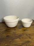 Mason Cash 54'S & 36'S Original White Pudding Basin Set Of 2 Bowls. Fixed Price $32.99.