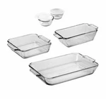 Anchor Hocking Clear Glass Bakeware Set, 7 Piece. Fixed Price $28.68.