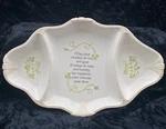 Irish Celtic Divided Dish W Blessing Shamrocks By Grasslands Road. Fixed Price $30.00.