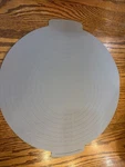 Pampered Chef Baker's Mat Round Gray Silicone Pastry Baking Dough Measurements. Fixed Price $14.50.
