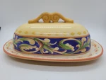 Pfaltzgraff Villa Della Luna Coveeed Butter Dish Jana Kolan Mary Tiegreen 2004. Fixed Price $14.95.