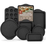 Bakkenmaster 8-PIECE Kitchen Oven Baking Pans Gray Marble. Fixed Price $41.65.