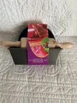 Patisse Mini Baking Pan 15CM, Spring Form 12CM, Rolling Pin 10CM 3-PIECE Set. Fixed Price $17.99.