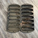 ( 2) Cast Iron Lodge 27C2 Pan. Fixed Price $30.00.