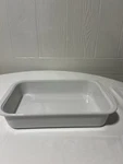 Corningware Mc 2-B, White, 10 1/2 X 6 3/4. Fixed Price $18.00.