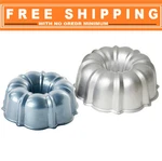 Nordic Ware 2-PIECE Nonstick Formed Aluminum Tiered Bundt Set, 12 Cup And 6. Fixed Price $37.97.