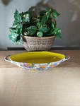 Temptations By Tara Hand Painted Oval Summer Figural Floral Dish. Kfi Xng 952469. Fixed Price $17.25.