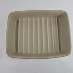 Pampered Chef 5121 Ridged Stoneware Baking Dish 9 X 6.75 1.75 Usa. Fixed Price $34.93.