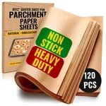 Quarter Pans 8X12 Inch Parchment Paper 120 Sheets Non-toxic Silicone Co.... Fixed Price $21.82.