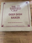 Sassafras Enterprises Stoneware Deep Dish Baking Pan 3615 Vtg Pampered Chef 11. Fixed Price $31.99.