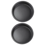 2PCS Non Stick Pizza Pan Deep Thickened Carbon Steel Baking For Kitchen. Fixed Price $17.59.