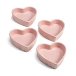 Paris Hilton Heart Shaped Ramekin Set, Mini Ceramic 4-PIECE Pink. Fixed Price $26.05.
