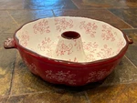 Temp-tations Red Floral Lace Bundt Cake Pan 10". Fixed Price $29.10.