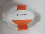 Le Creuset Heritage Stoneware Oval Au Gratin Dish 9 1/2 Inch 1/8 Qt. Fixed Price $29.99.