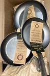 Mauviel 1830 M'steel 3-PIECE Non-stick Frying Pan Set Induction. Fixed Price $350.00.