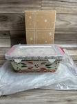Temptations Mini Christmas Loaf Pan Red Poinsettia 12 Oz.. Fixed Price $18.99.