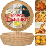 Air Fryer Paper Liners, 100PCS Non-stick Oil Resistant Parchment. Fixed Price $14.74.