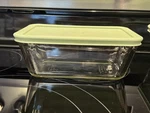 Martha Stewart Everyday Mse 1.2 Qt Rectangular Glass Storage Dish Green Lid. Fixed Price $42.00.