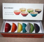 Le Creuset 6 Mini Rainbow Stoneware Coffret 150ML Cereal. Fixed Price $127.05.