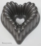 Valentine's Day Nordic Ware Elegant Heart Bundt Baking Cake Pan 10 Cup Capacity. Fixed Price $43.99.