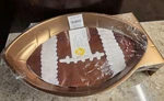 Wilton Football Aluminum Cake Pan 1990 #2105-6504 Gold Color. Fixed Price $15.99.
