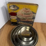 Vintage Tala Four Tier Cake Pan Set #1020 W Box England Baking Tins Mcm 1950S. Fixed Price $14.99.