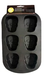 Skull Silicone Mold Wilton 6-CAV. For Mini Cakes Candy Gelatin Soaps Halloween. Fixed Price $9.99.