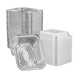 Gusto 1 Lb Disposable Aluminum Foil Takeout Pans With Clear Dome Lids, 5" X 4.... Fixed Price $22.75.