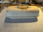 Sassafras Superstone Covered Bread Baker With Lid, Vg, Bisque Glazed Exterior. Fixed Price $60.00.