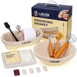 Banneton Bread Proofing Baskets Set 2, 11" Round & 12" Oval Sourdough Proo.... Fixed Price $22.30.