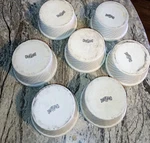 Diversified Ceramics 498 White Oz Fluted Ramekin Set Of 7 Usa. Fixed Price $42.00.