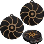 9.5 Inch Thermochromic Silicone Induction Cooktop Protect Mat, 2 Pcs Black. Fixed Price $20.10.