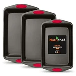 Nutrichef NCRL3SBLK 3-PIECE Baking Pan Set. Fixed Price $48.49.