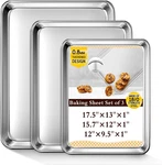 Baking Set Of 3, Commercial Grade Stainless Steel Cookie For. Fixed Price $38.73.