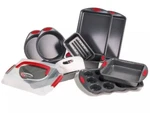 Berghoff 11PC Perfect Slice Bakeware Set Grey & Red Pans Bnwt. Fixed Price $74.99.
