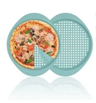 13 Inch Pizza Pan For Oven Nonstick Carbon Steel Baking Tray Blue 2 Pack. Fixed Price $19.99.