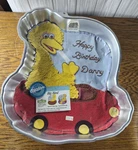 Vintage 1989 Wilton Big Bird Muppets Mold Cake Pan Sesame Street 2105-805. Fixed Price $12.95.