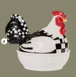 Mackenzie-childs Chicken In Basket Casserole New. Fixed Price $189.95.