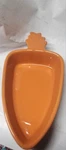 Chantal Carrot Shaped Orange Baking Dish 2 Cups. Fixed Price $9.00.