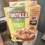 Perfect Tortilla Non-stick Four-piece Bowl Mold Set, Dishwasher Safe, Black. Fixed Price $16.46.